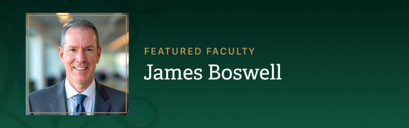 Headshot image of Professor James Boswell.