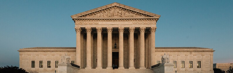 The Supreme Court building in Washington, DC