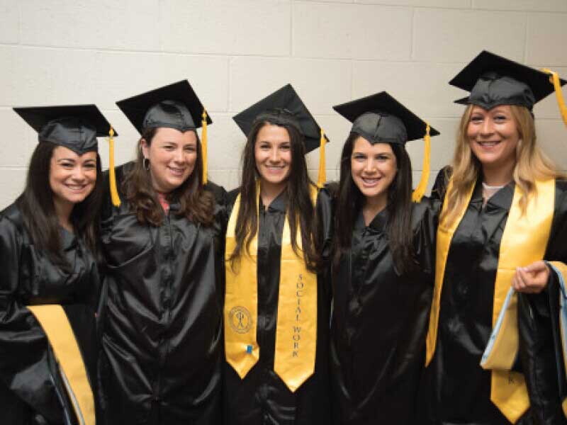 Group of female graduates