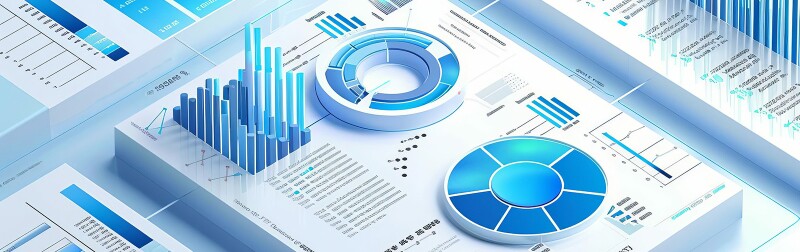 graphic of various financial charts