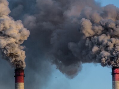 Air pollution from factory