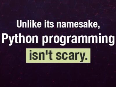 Unlike its namesake, the Python programming language isn't scary