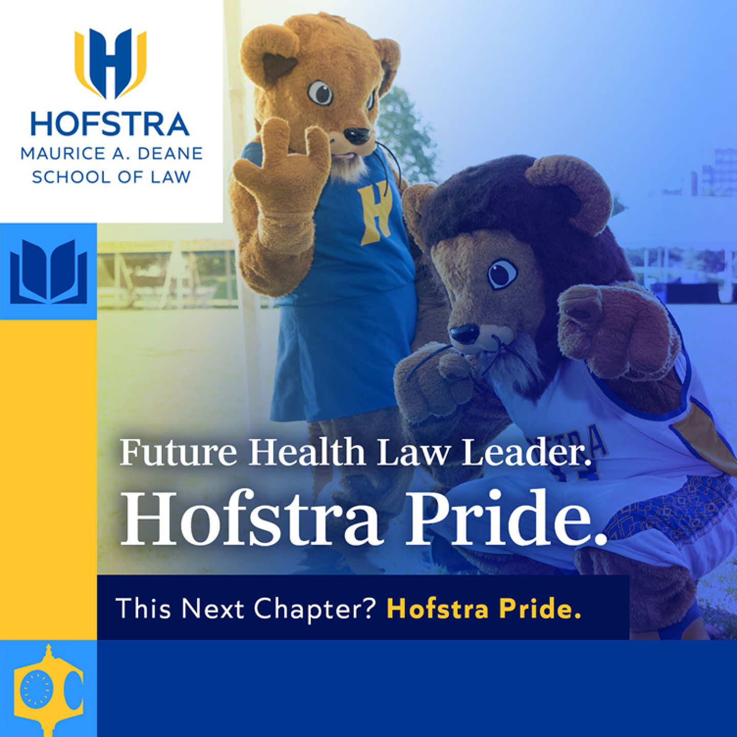 Future Health Law Leader. Hofstra Pride. This Next Chapter? Hofstra Pride.