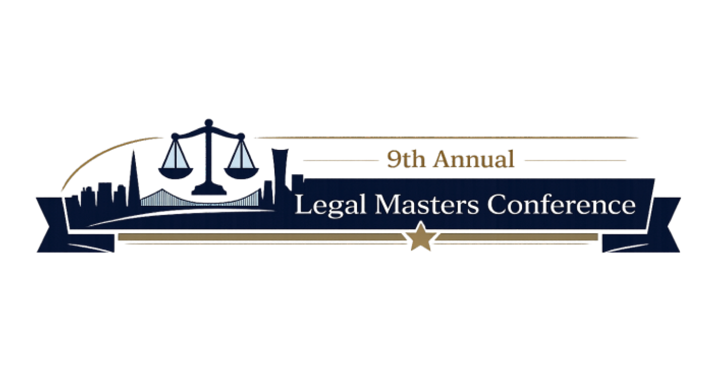 9th Annual Legal Masters Conference logo on a white background