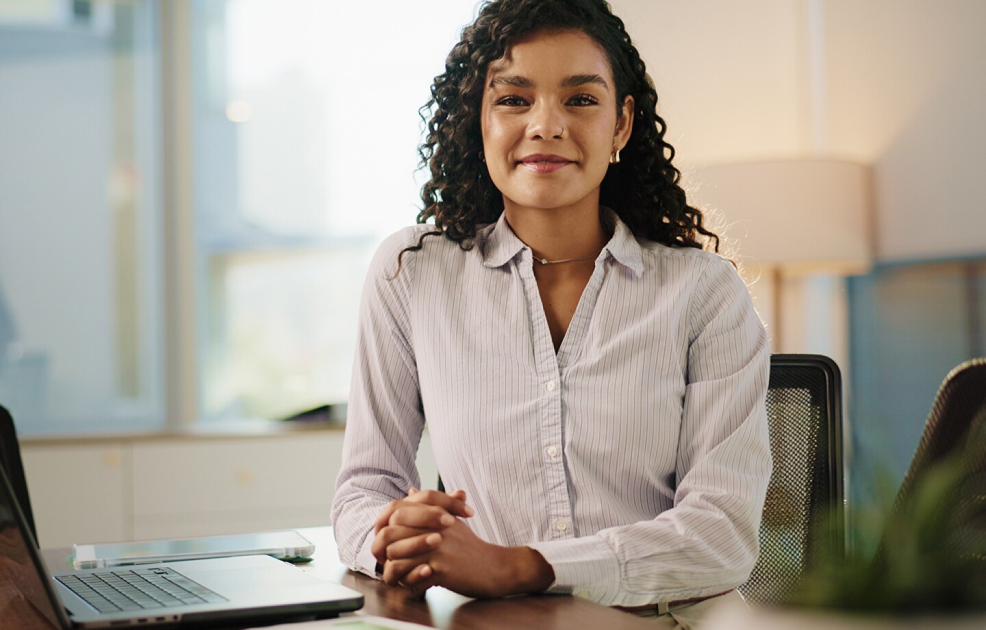 Female professional at her desk
