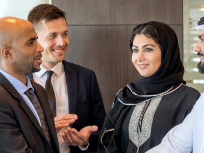 Diverse business team meeting in Dubai