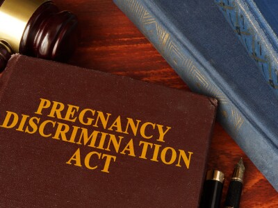 Book with title The Pregnancy Discrimination Act.