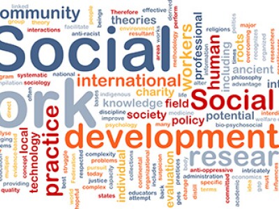 Social work background concept