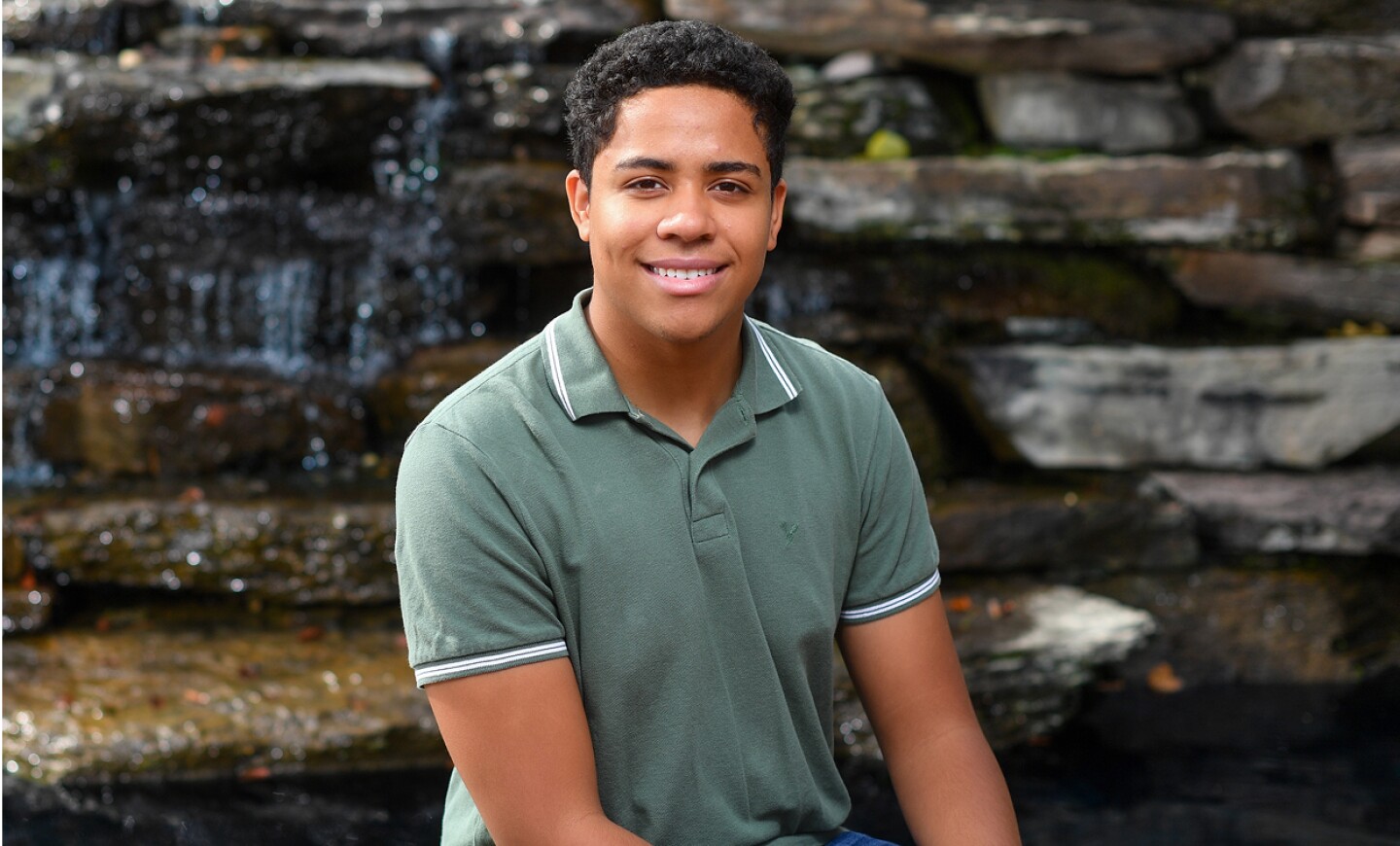 Smiling male Kent State student