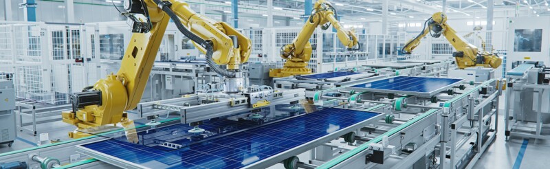 Robotics systems at work in a manufacturing setting