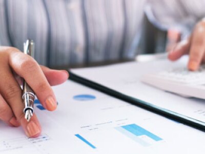 Auditor or internal revenue service staff, Business women checking annual financial statements of company. Audit Concept