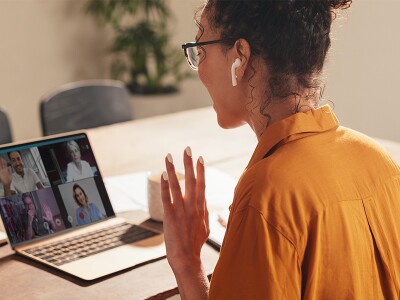 Online student video conferencing with fellow students