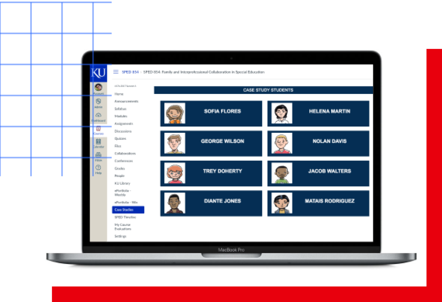 A close-up screenshot of the Jayhawkville Online Learning portal gamification.