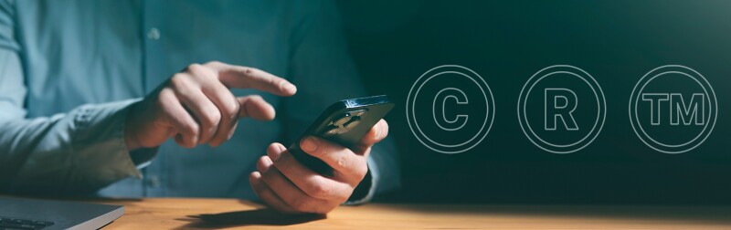 Businessman holding smart phone