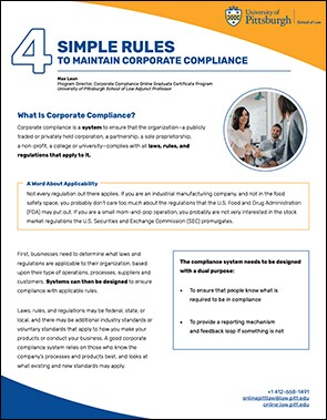Thumbnail of 4 Simple Rules to Maintain Corporate Compliance