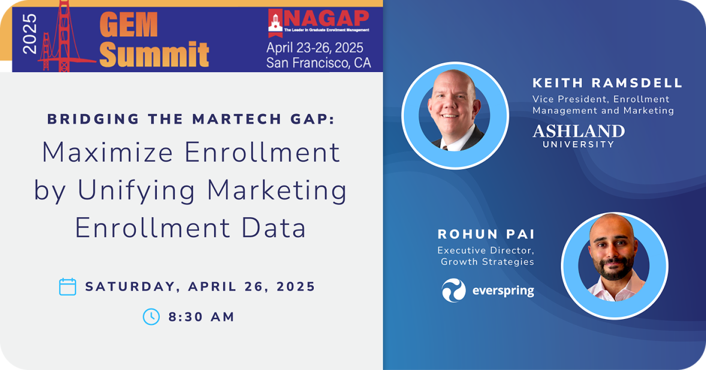 Keith Ramsdell, Ashland University, and Rohun Pai, Everspring, presented at the NAGAP GEM Summit 2025