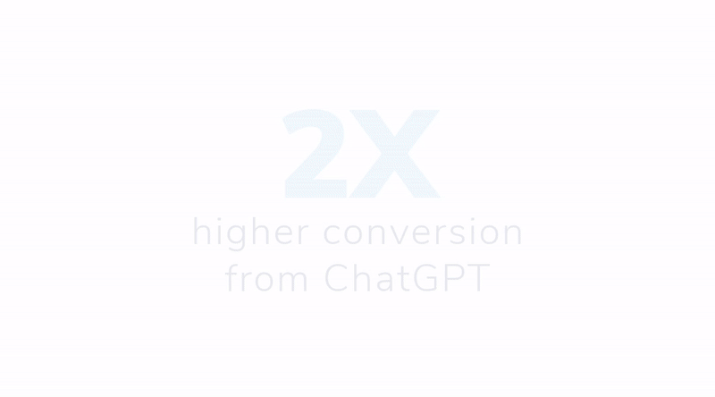 2x higher conversion from ChatGPT.gif