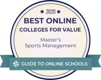 KU Sport Management top ranked for value badge