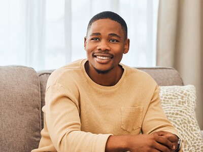 Veteran speaking with counselor