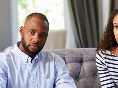 Male and female in couple's counseling