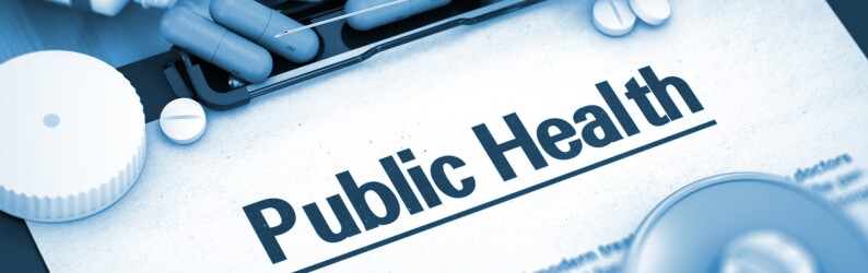 public health medical form on clipboard