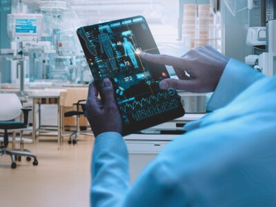 person using medical device