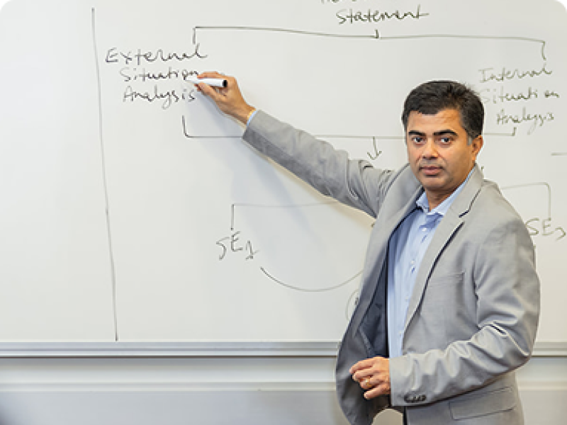 Faculty presenting in a classroom