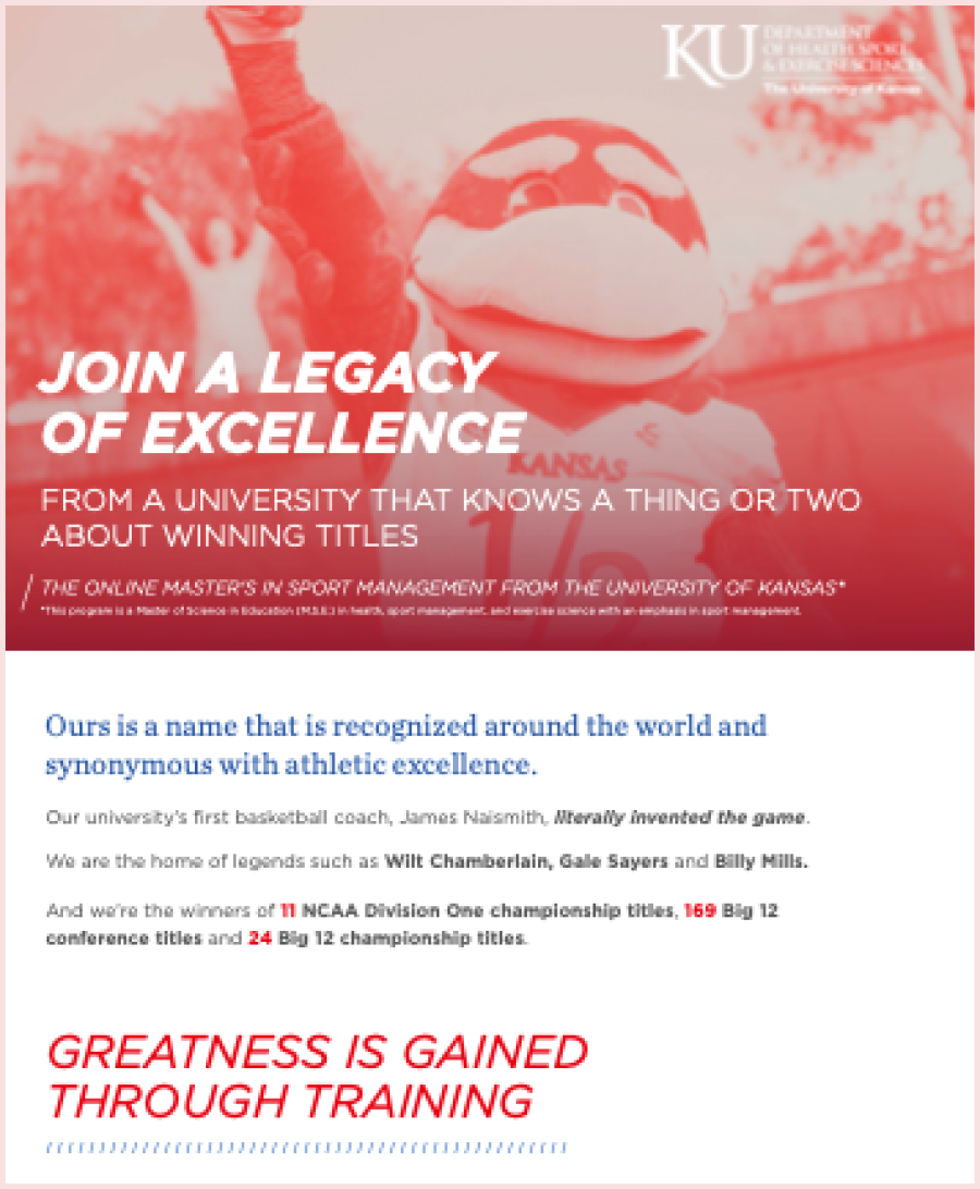 Sport Management Master’s Degree KU Online