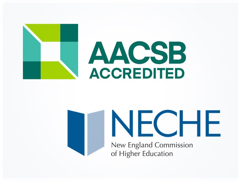 AACSB Accredited and New England Commission of Higher Education (NECHE)