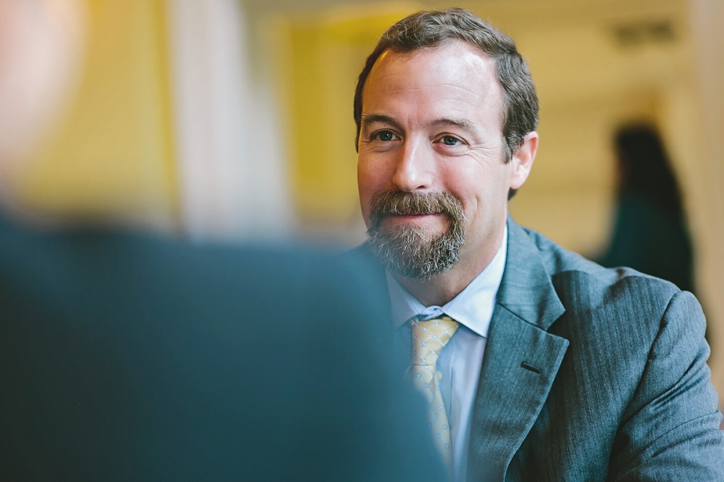Confident man in business suit