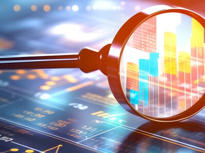 Concept of AI reviewing application metrics and providing strategic reporting with an emphasis in security.