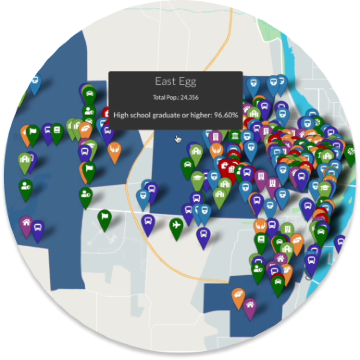 Screenshot of the Points of Interest view in the Heights platform.