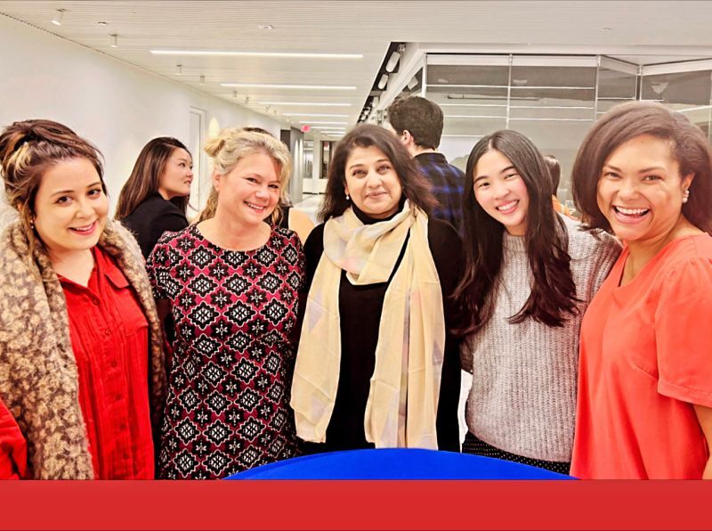 Design Thinking students pose for a group photo with Danielle Robinson Bell