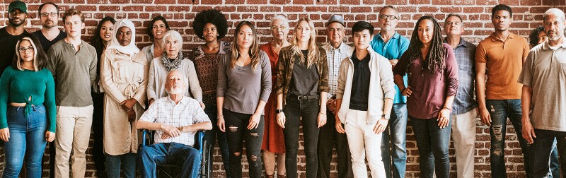 Community of diverse people