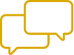 Icon of overlapping speech bubbles