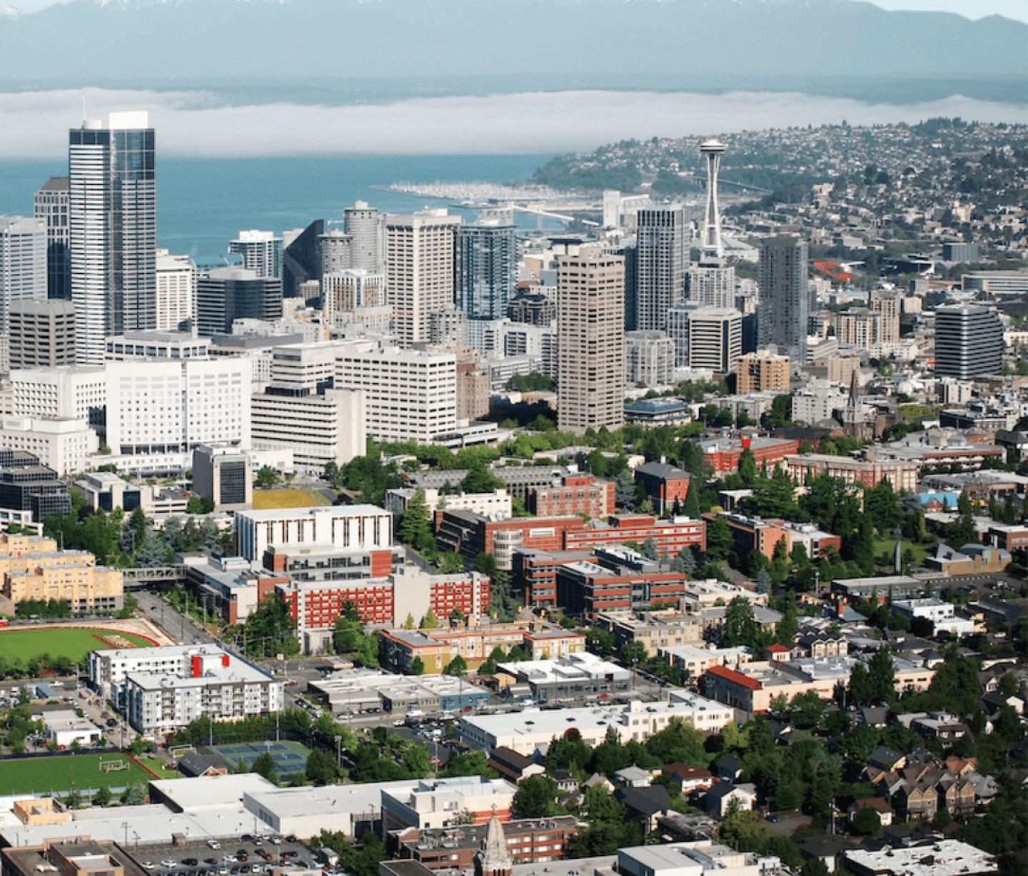 Overhead view of Seattle