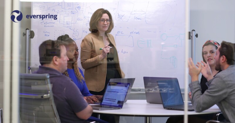 everspring conference meeting working on laptops