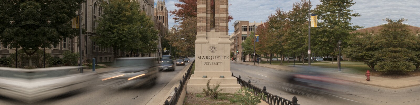 Marquette University tower on campus