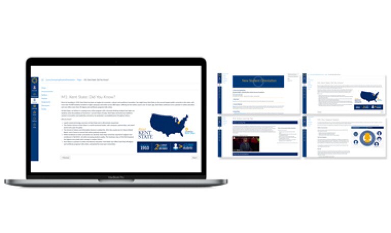 Screenshot of course pages in LMS