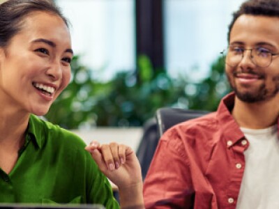 colleagues working together in a meeting