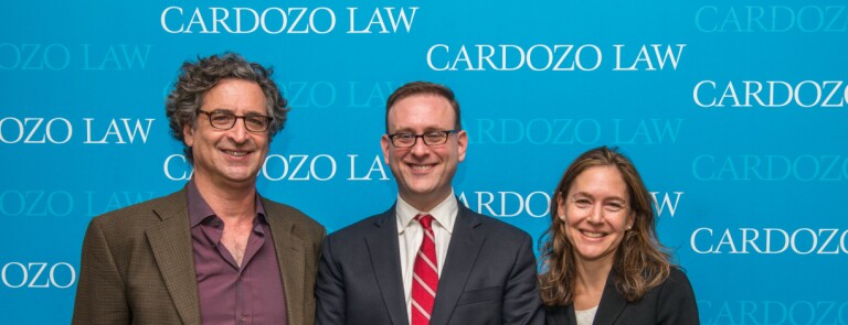 Cardozo faculty members pose for a photo