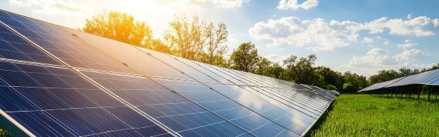 large solar panel reflecting eco-friendly technology