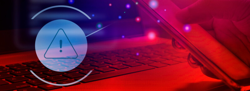 warning sign next to mobile phone