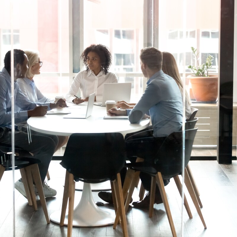 Group of HR professionals in a meeting