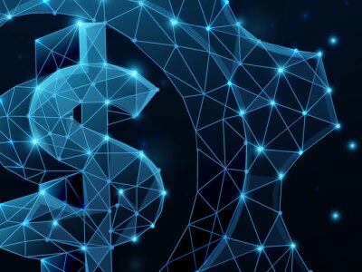 A blue 3D concept of financial assistance and education funding