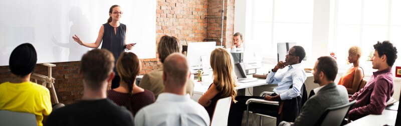 Business Team Training Listening Meeting Concept