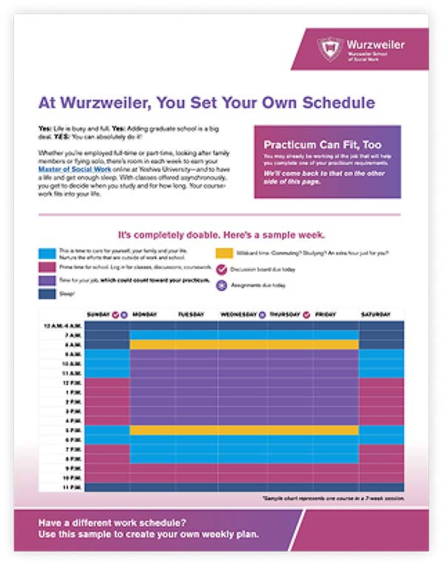 At Wurzweiler, You Set Your Own Schedule PDF