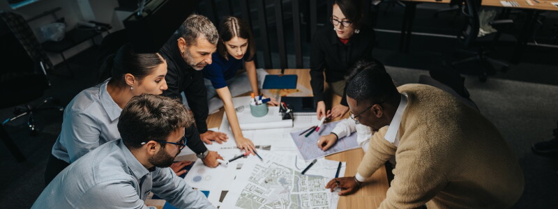 Public health professionals collaborate to review community data