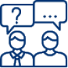 icon of conversation bubbles