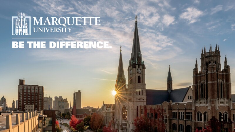 Marquette University with logo